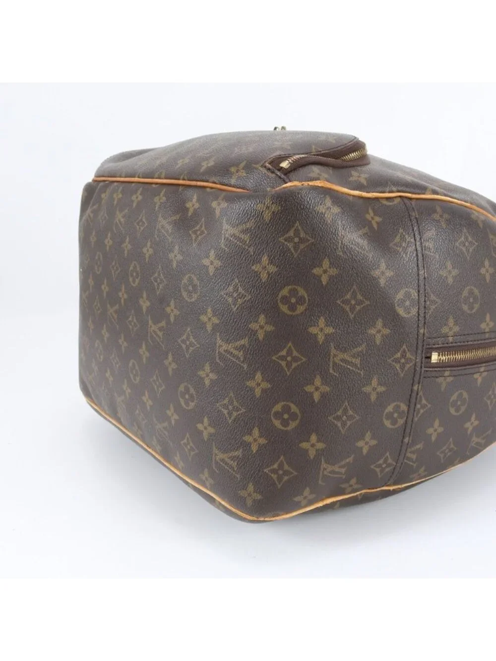 Louis Vuitton Monogram Evasion Leather Boston Bag Tote Carry